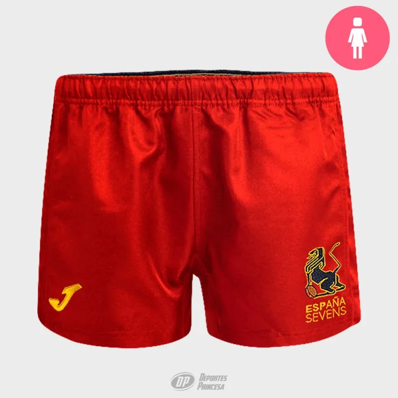Pantalón juego femenino España Sevens 23/24 rojo