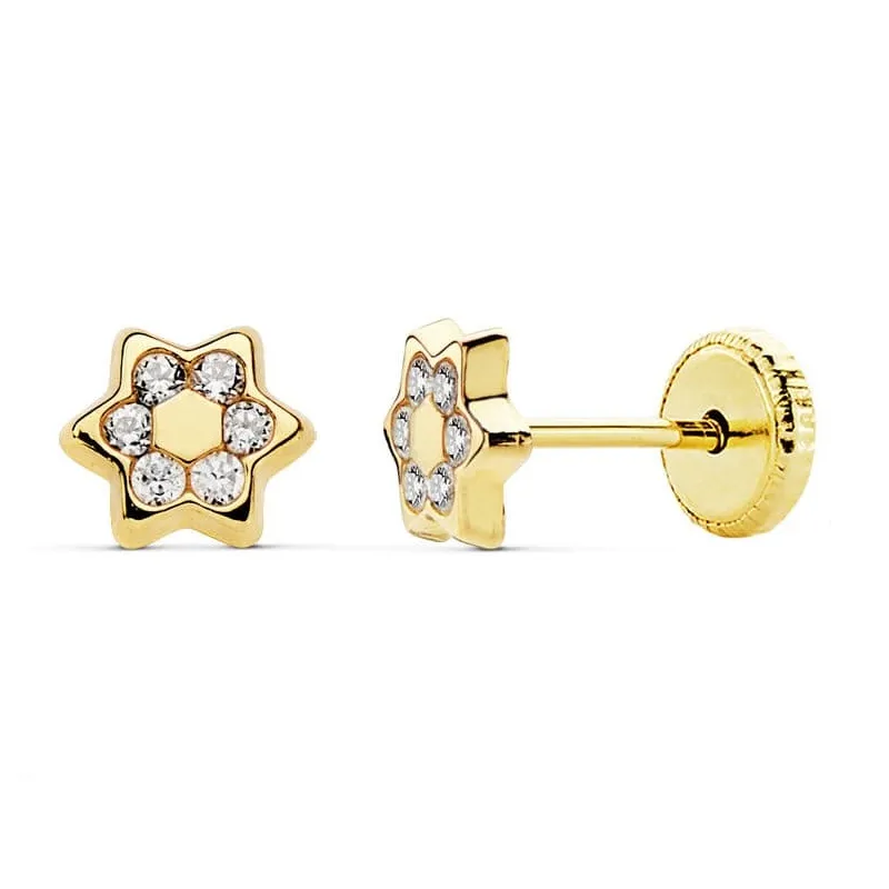 Pendientes Oro Estrella