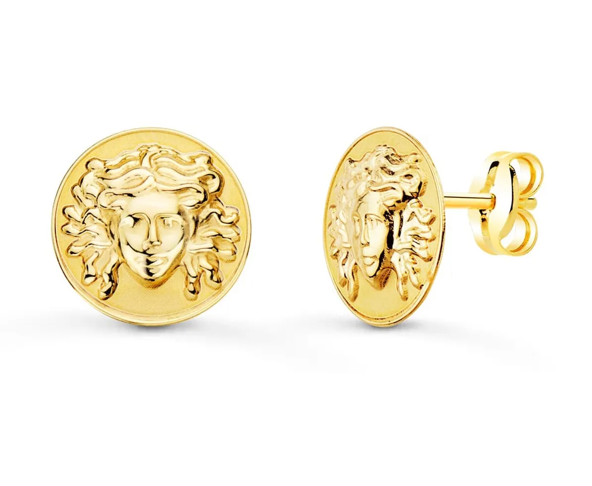 Pendientes Oro Medusa