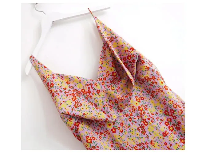 Philosophy di Lorenzo Serafini Vestido floral drapeado Rosa 