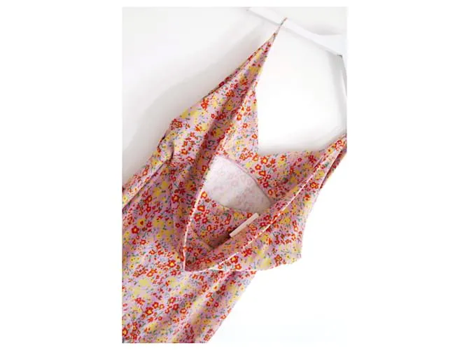 Philosophy di Lorenzo Serafini Vestido floral drapeado Rosa 