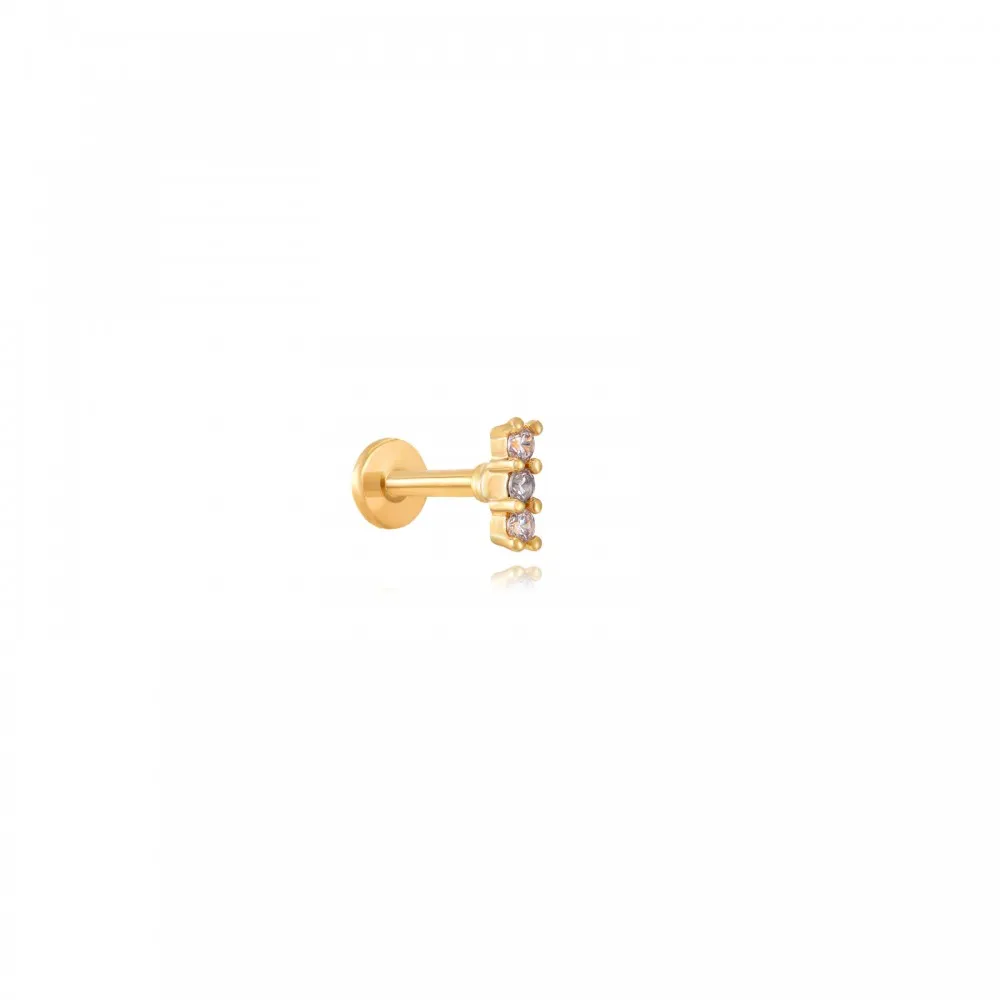 Piercing Triple Circonitas Oro