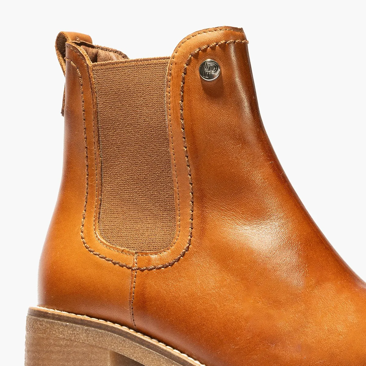 Pitillos bota tacón cuero elástico rebajada mujer cuero 2724