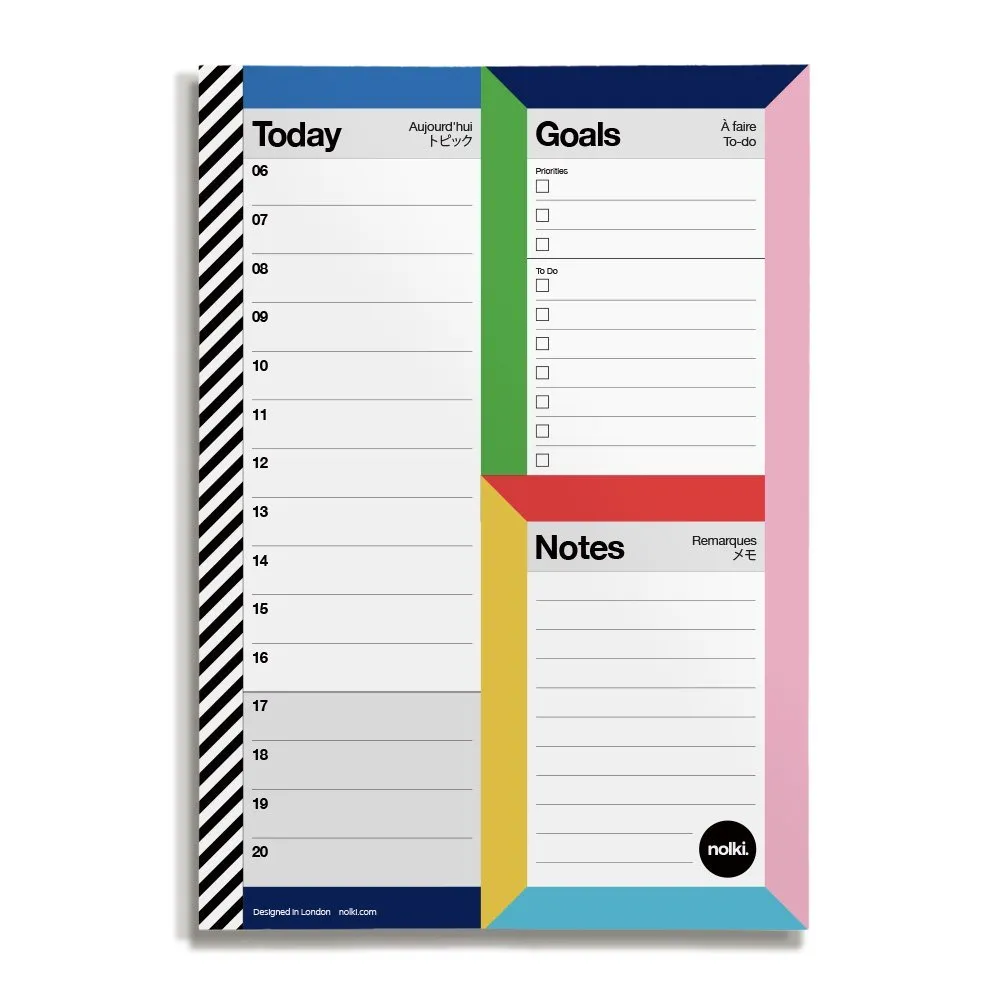 Planificador del día de la pista de aterrizaje de Nolki Day Pad