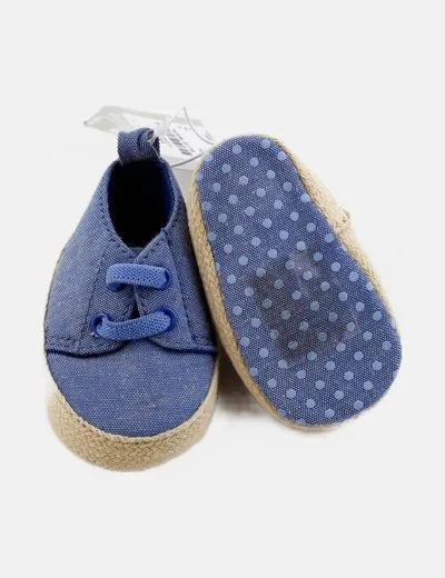 Primark Zapatilla azul detalle esparto