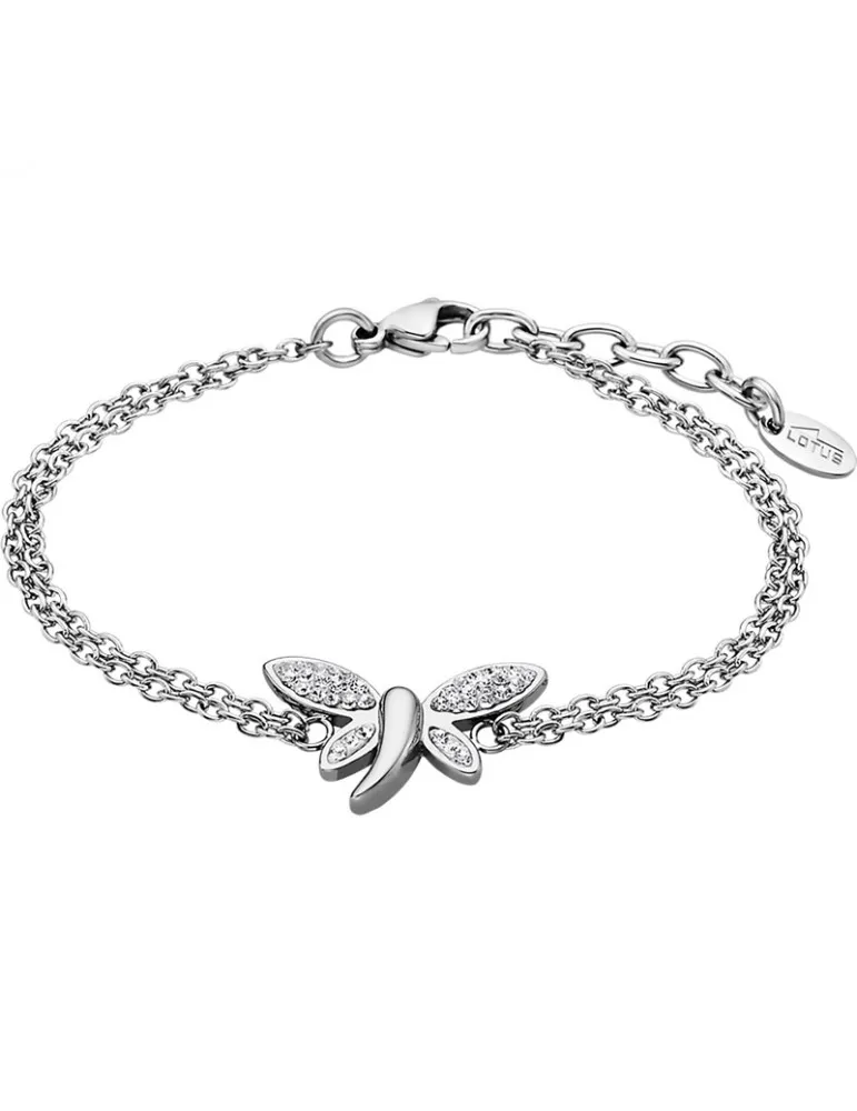 Pulsera Lotus Style Mujer Acero Mariposa OUTLET LS1882