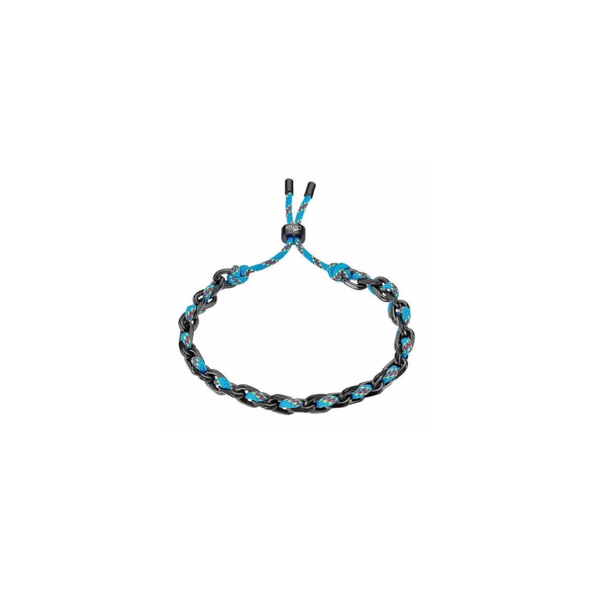 PULSERA LOTUS UNISEX NEGRO / AZUL  LOTUS STYLE