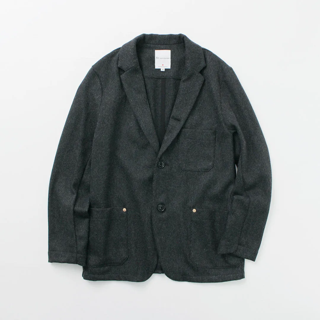 Re Hecho en Tokio Japón / Jacket de Overoply Kersey de lana Kersey
