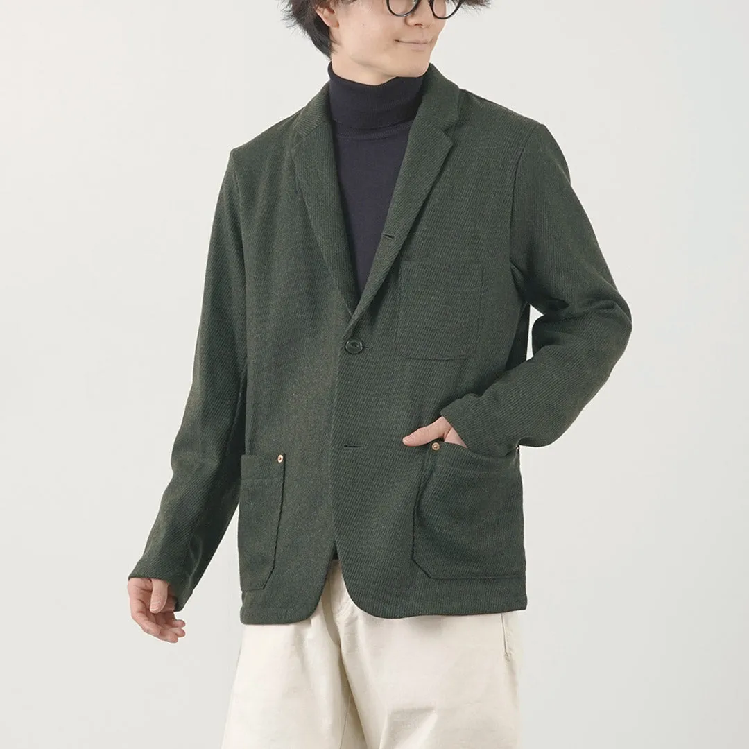 Re Hecho en Tokio Japón / Jacket de Overoply Kersey de lana Kersey