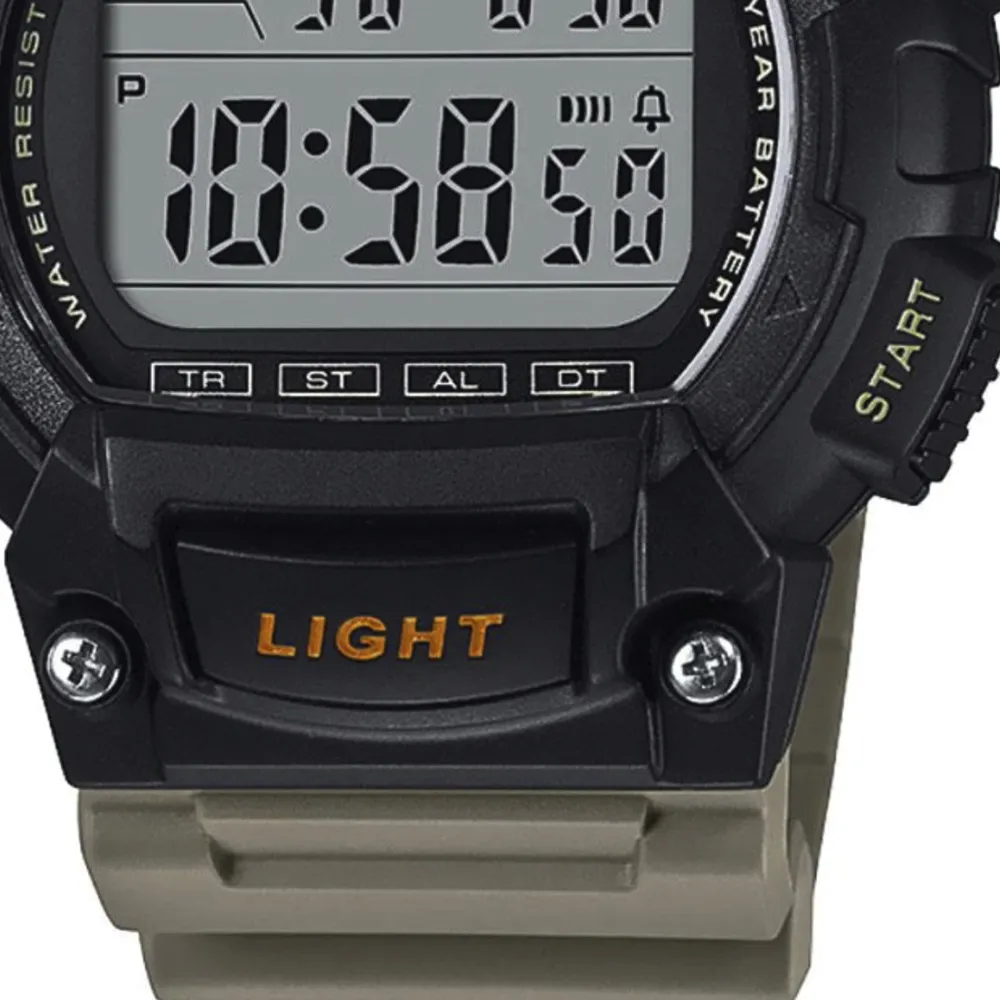 Reloj Casio Deportivo W 736 H Negro y Café