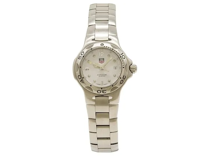 Reloj de Cuarzo para Damas TAG Heuer Kirium Date con Esfera Blanca de Acero Inoxidable WL1310 