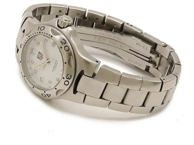 Reloj de Cuarzo para Damas TAG Heuer Kirium Date con Esfera Blanca de Acero Inoxidable WL1310 