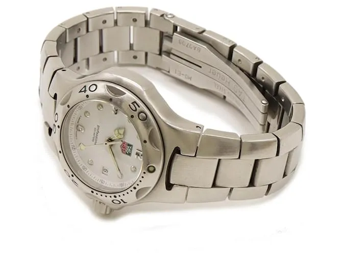 Reloj de Cuarzo para Damas TAG Heuer Kirium Date con Esfera Blanca de Acero Inoxidable WL1310 