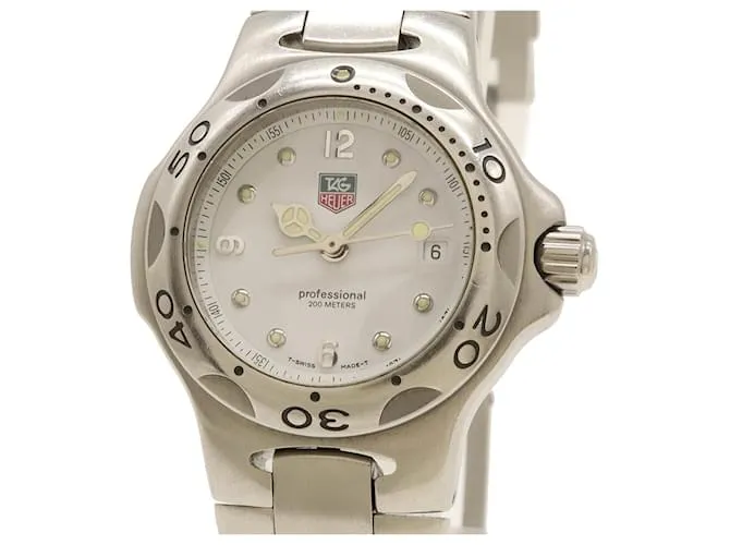 Reloj de Cuarzo para Damas TAG Heuer Kirium Date con Esfera Blanca de Acero Inoxidable WL1310 
