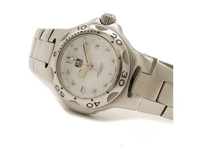 Reloj de Cuarzo para Damas TAG Heuer Kirium Date con Esfera Blanca de Acero Inoxidable WL1310 