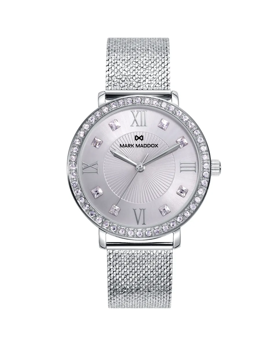 RELOJ DE MUJER TOOTING DE ACERO CON CIRCONITAS Y ESFERA EN COLOR PLATA MM100483