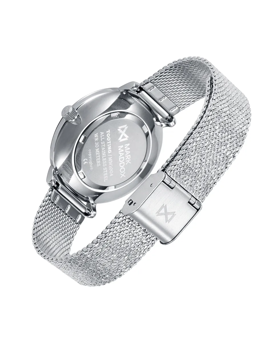 RELOJ DE MUJER TOOTING DE ACERO CON CIRCONITAS Y ESFERA EN COLOR PLATA MM100483
