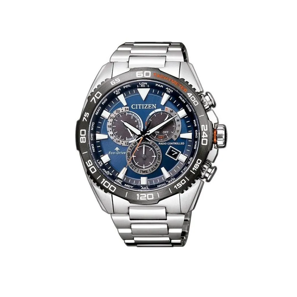 RELOJ ECO DRIVE CITIZEN ACERO RADIOCONTROLADO CB503482L