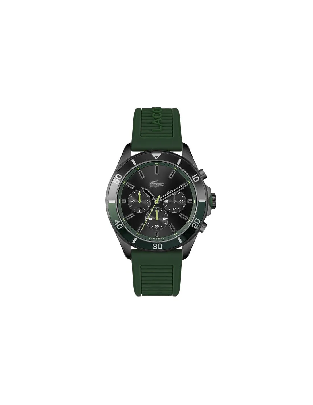 Reloj Lacoste Tiebreaker Cronógrafo IP 44mm Negro Verde