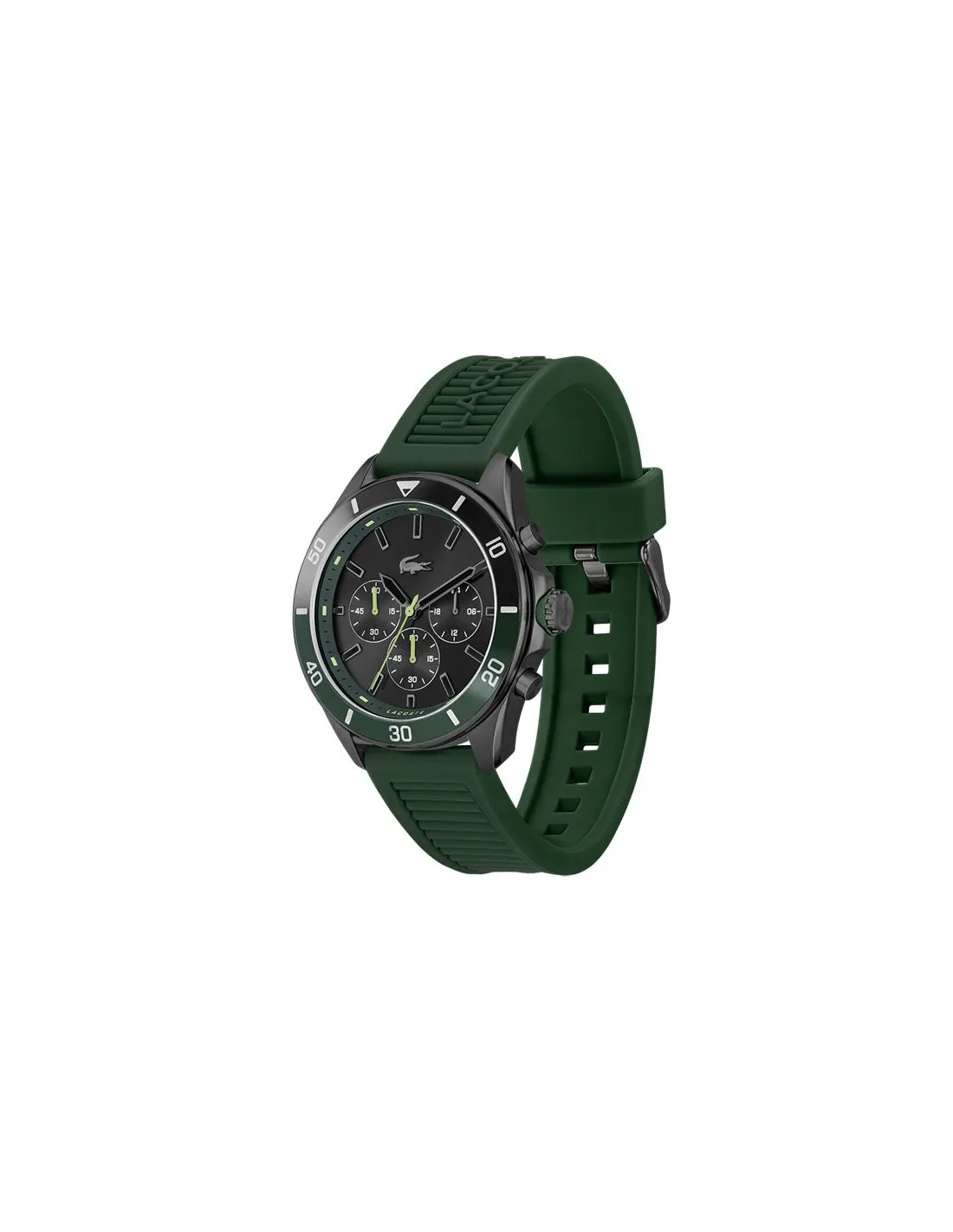 Reloj Lacoste Tiebreaker Cronógrafo IP 44mm Negro Verde