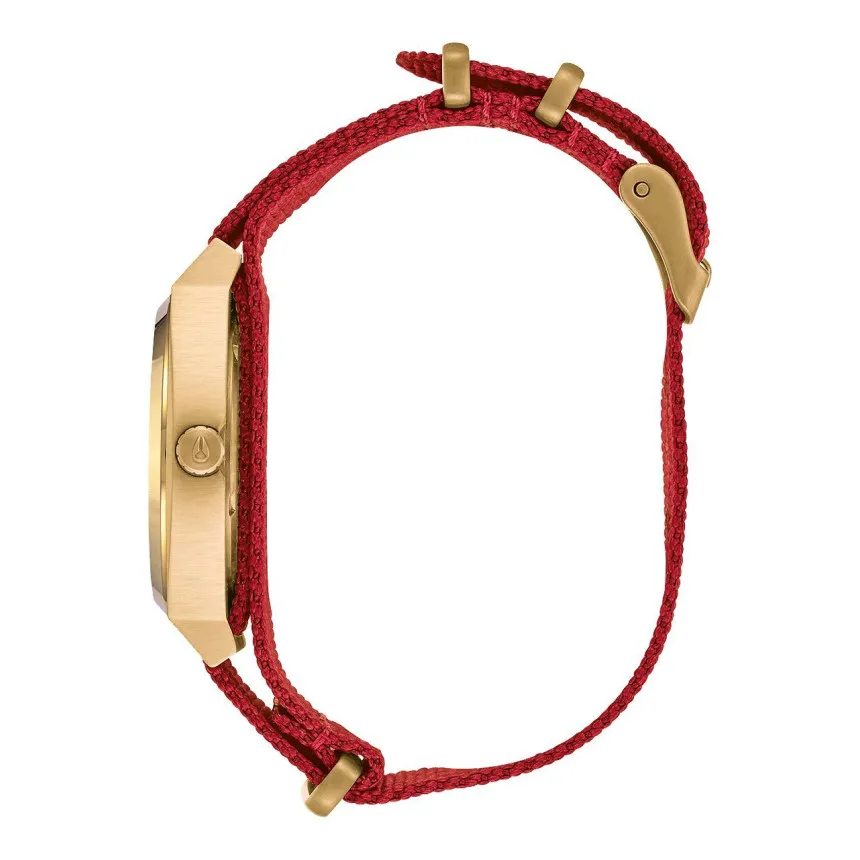 Reloj Nixon Time Teller 37 MM Gold Red