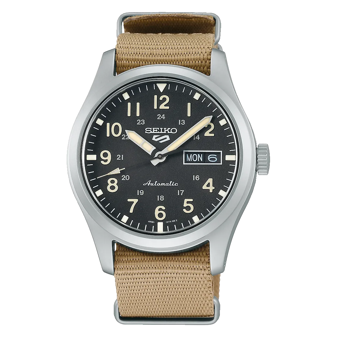 Reloj Seiko 5 Sport Field Military Crema SRPG35K1