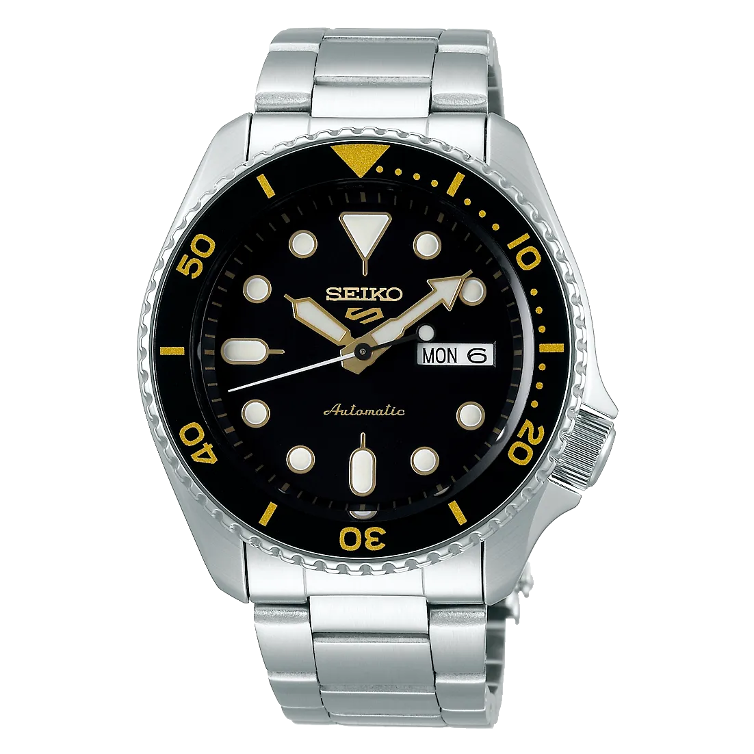 Reloj Seiko 5 Sports Negro/Amarillo
