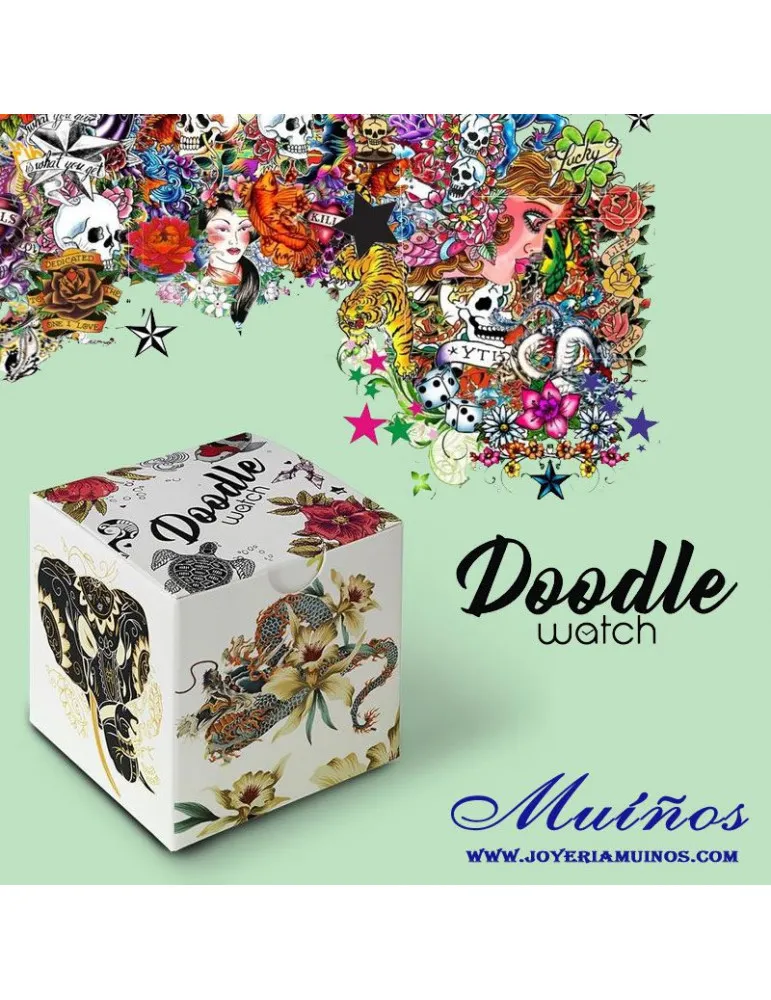 Reloj tatuaje unisex Jamsa Azul