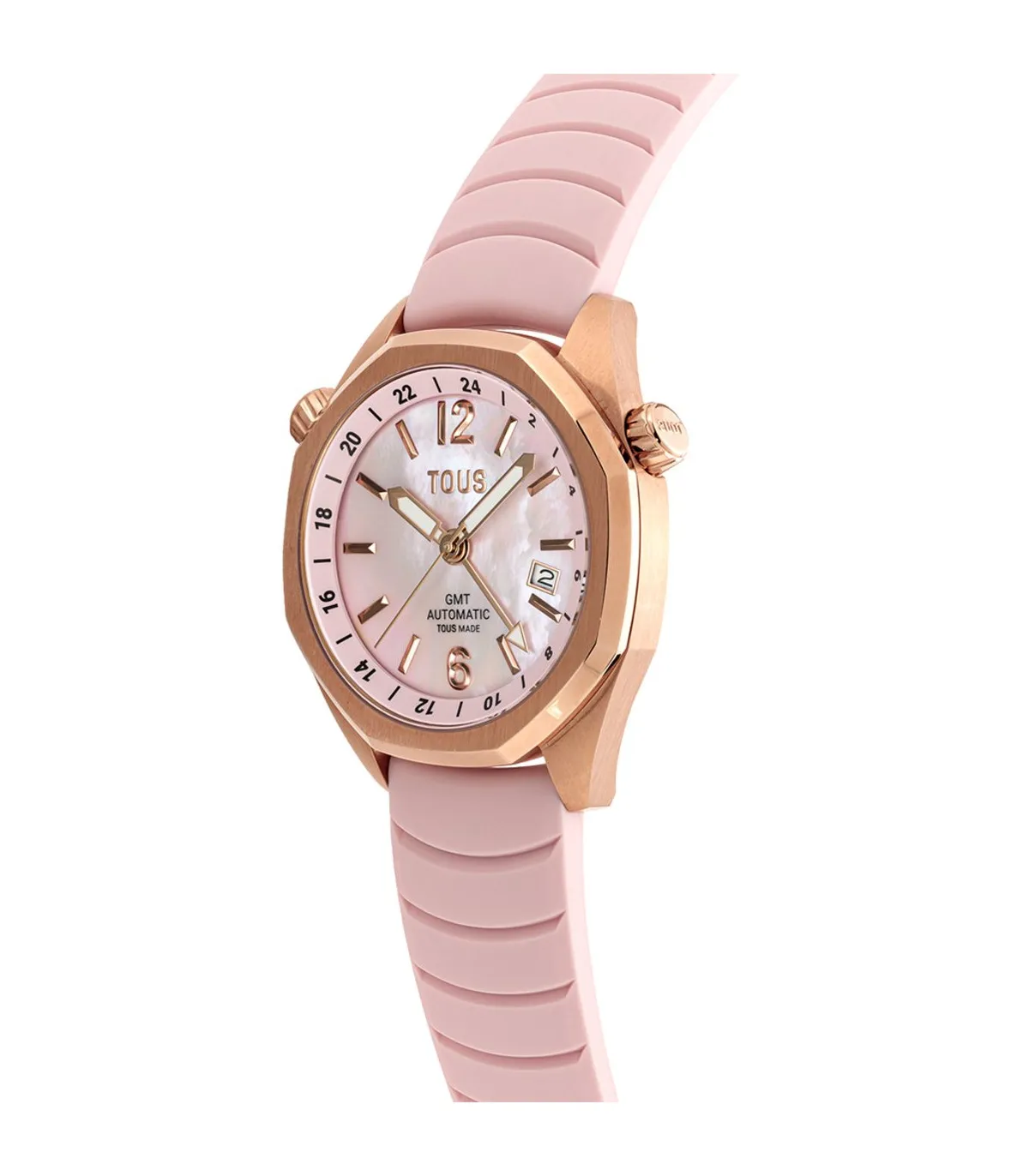 RELOJ TOUS NOW GMT IPRG ESFERA NACAR ROSA SILI  3000133800