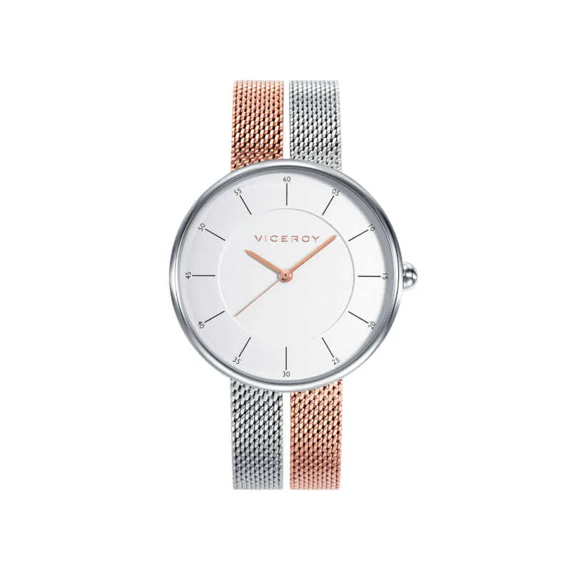 RELOJ VICEROY 4237417 DE MUJER CON CAJA DE ACERO Y MALLA ORO ROSA AIR