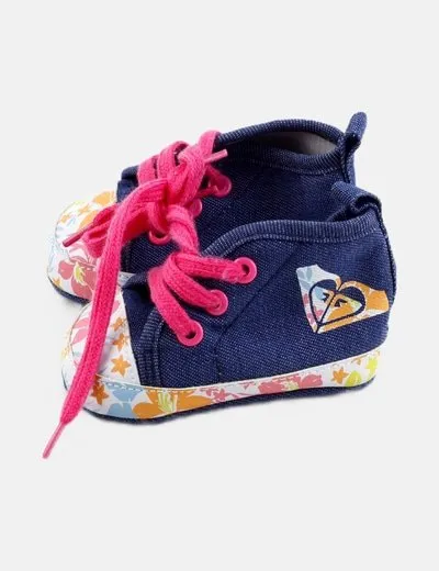 Roxy Zapatilla azul marina estampada