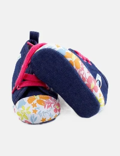 Roxy Zapatilla azul marina estampada