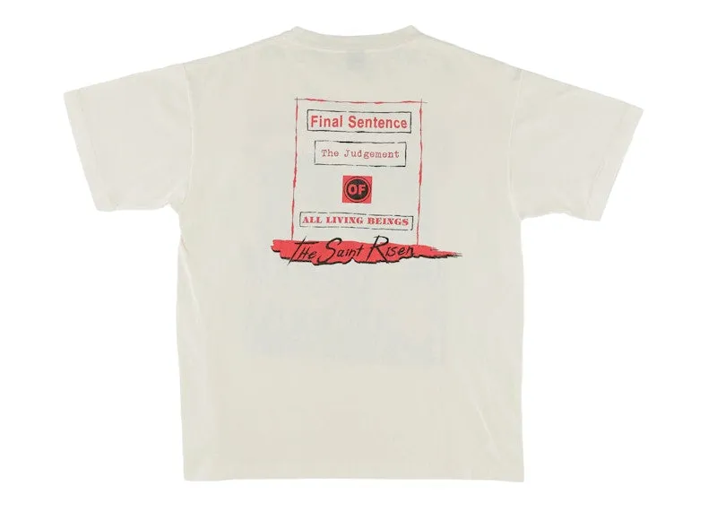 SAINT MXXXXXX X DENIM TEARS HOLY STATE TSHIRT VINTAGE WHITE