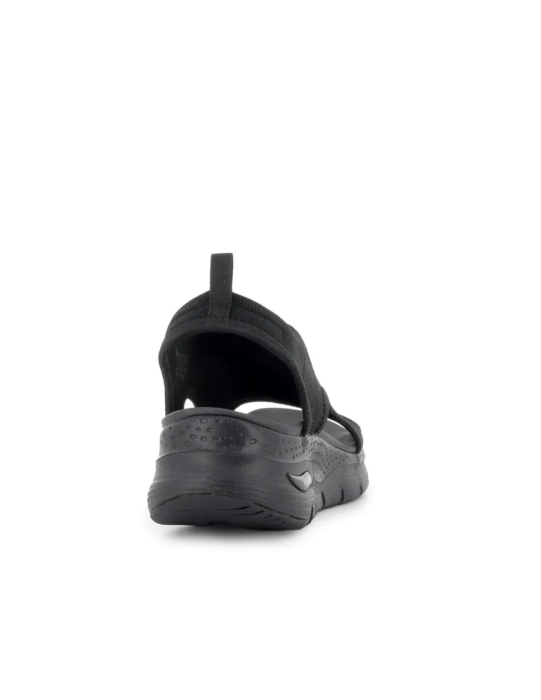 Sandalia deportiva casual vegana y cómoda negra Skechers