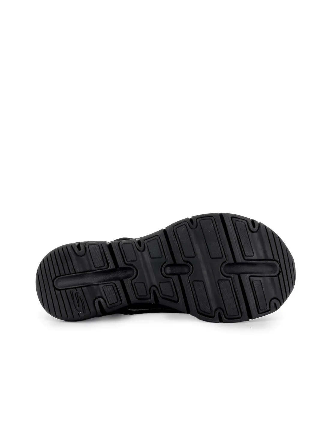 Sandalia deportiva casual vegana y cómoda negra Skechers