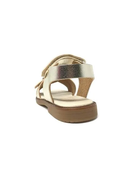 sandalia metal oro