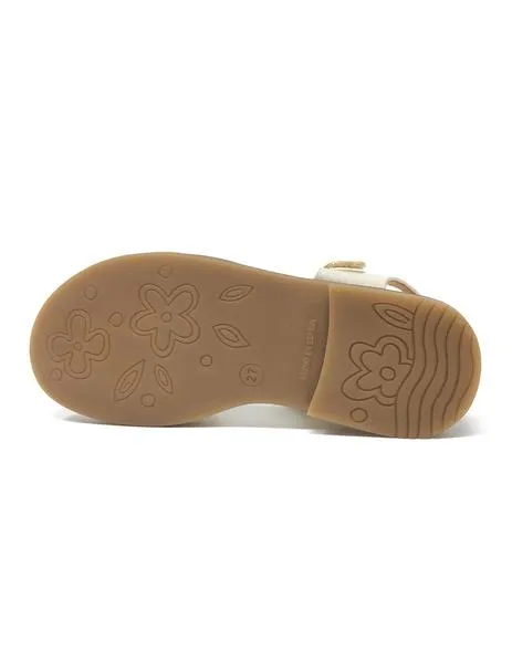 sandalia metal oro