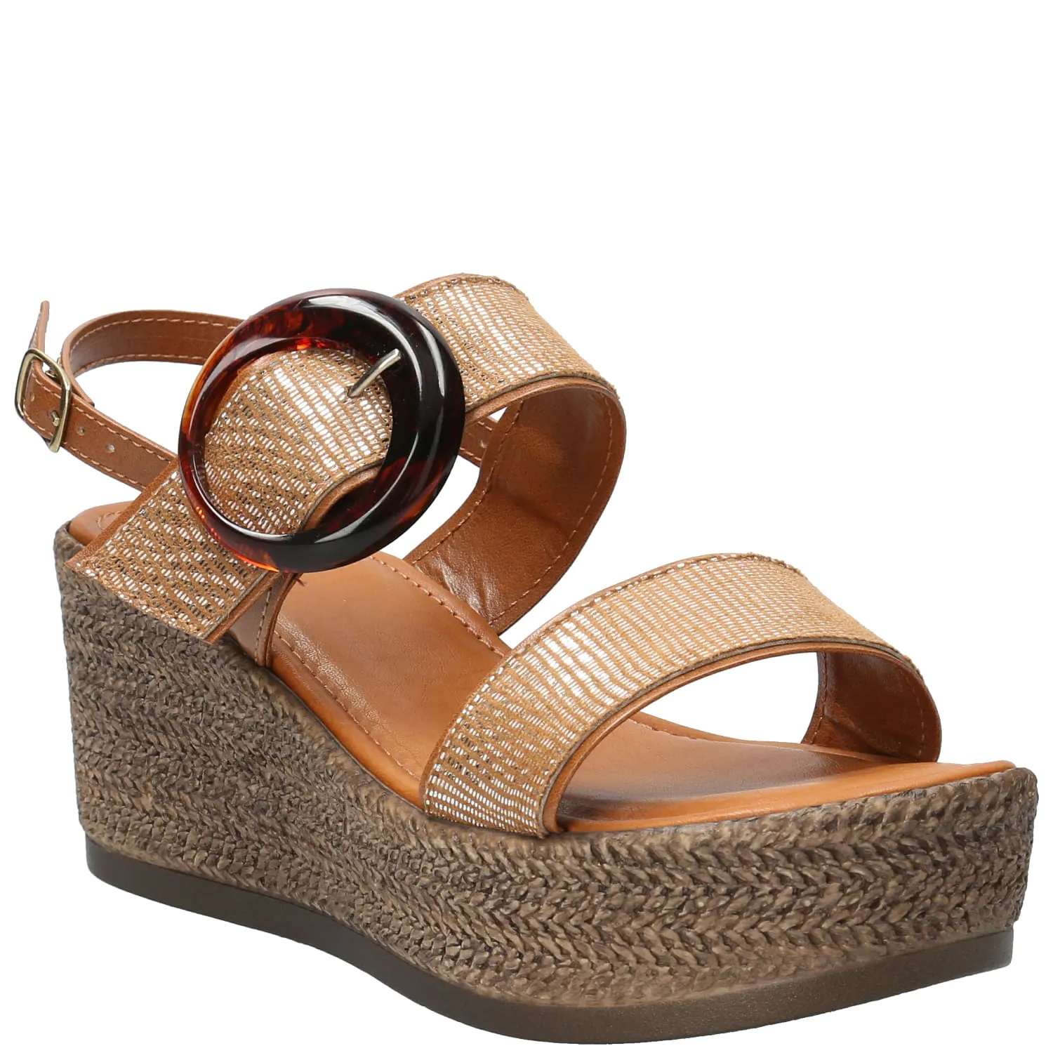 Sandalia Mujer Cinnia Beige