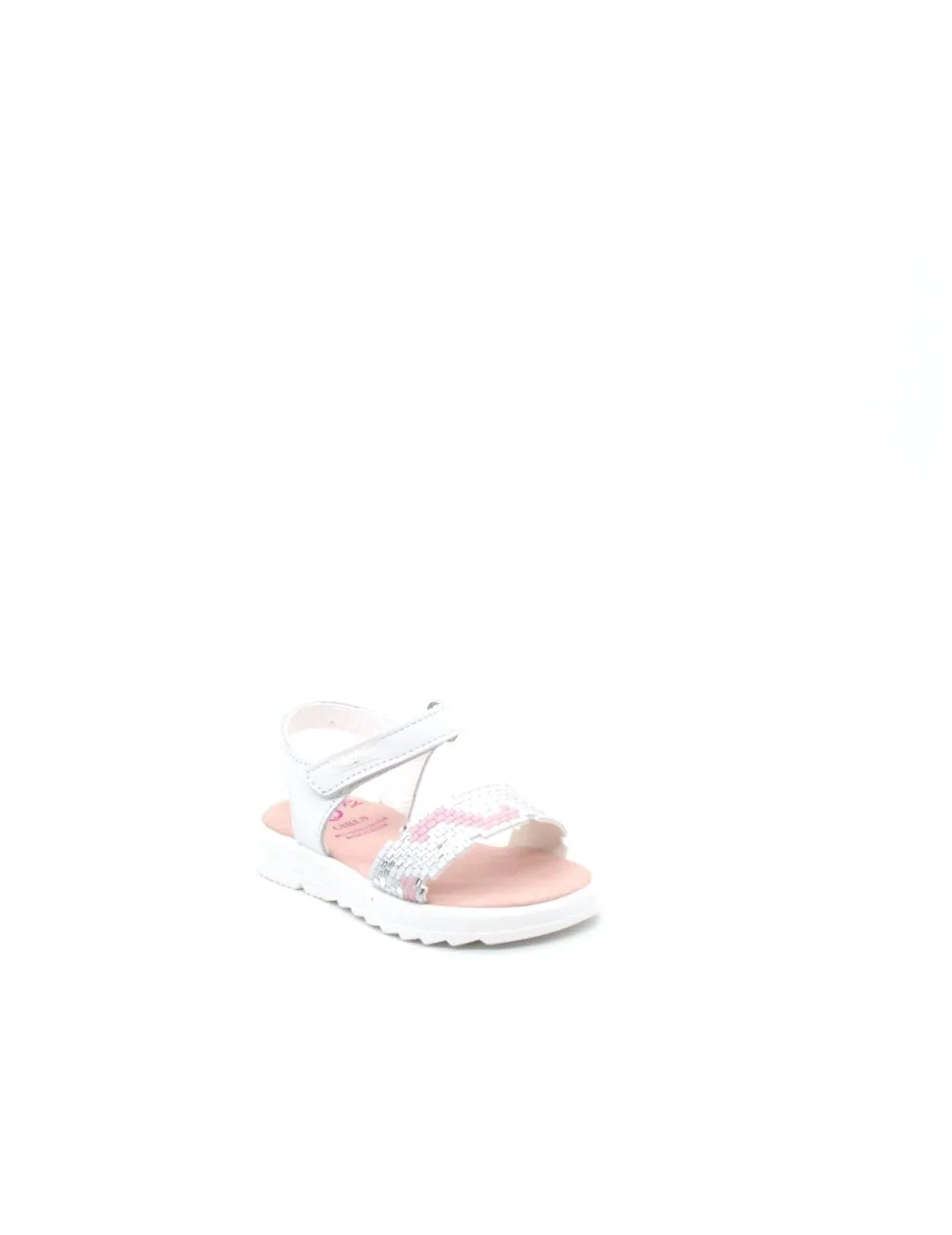 Sandalia Pablosky 431100 blanco/rosa para niña