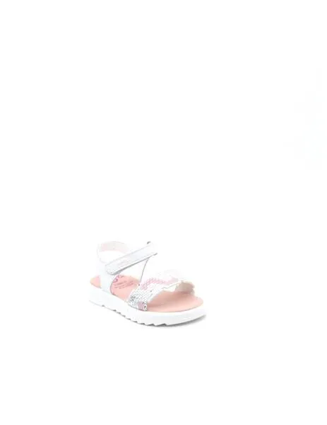 Sandalia Pablosky 431100 blanco/rosa para niña