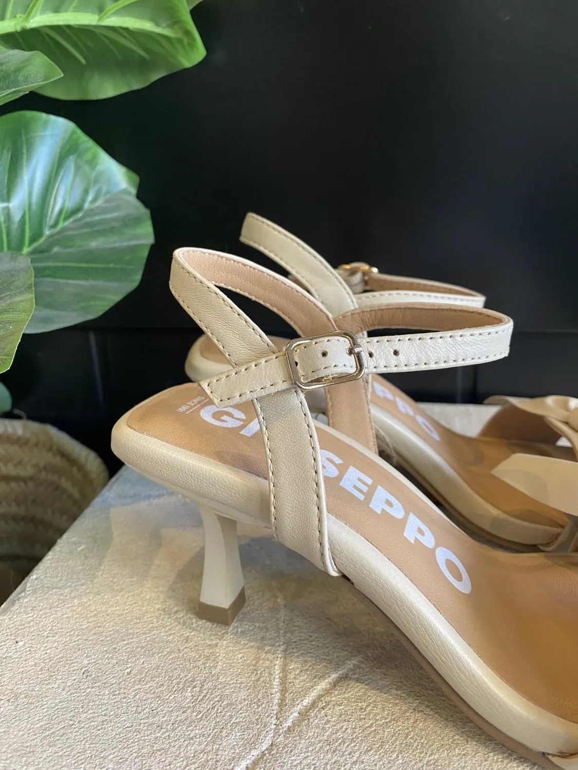Sandalia Tacón Gioseppo Patti 71139 Beige