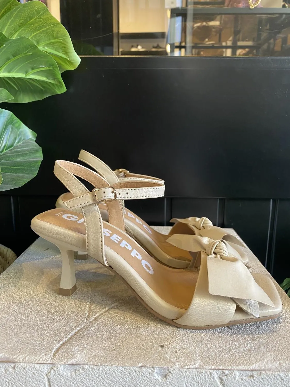 Sandalia Tacón Gioseppo Patti 71139 Beige