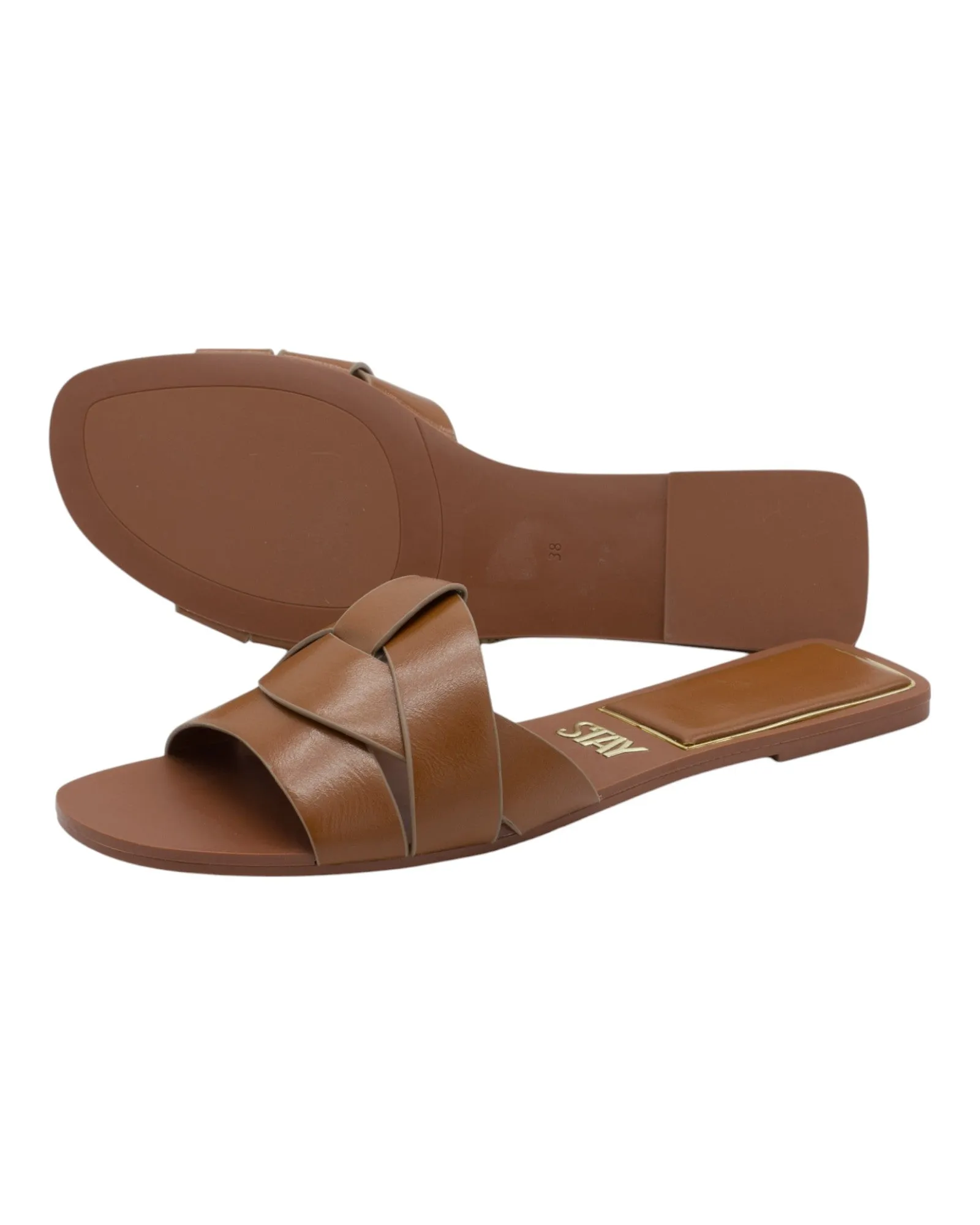 SANDALIAS DE MUJER STAY 882177 EN CAMEL