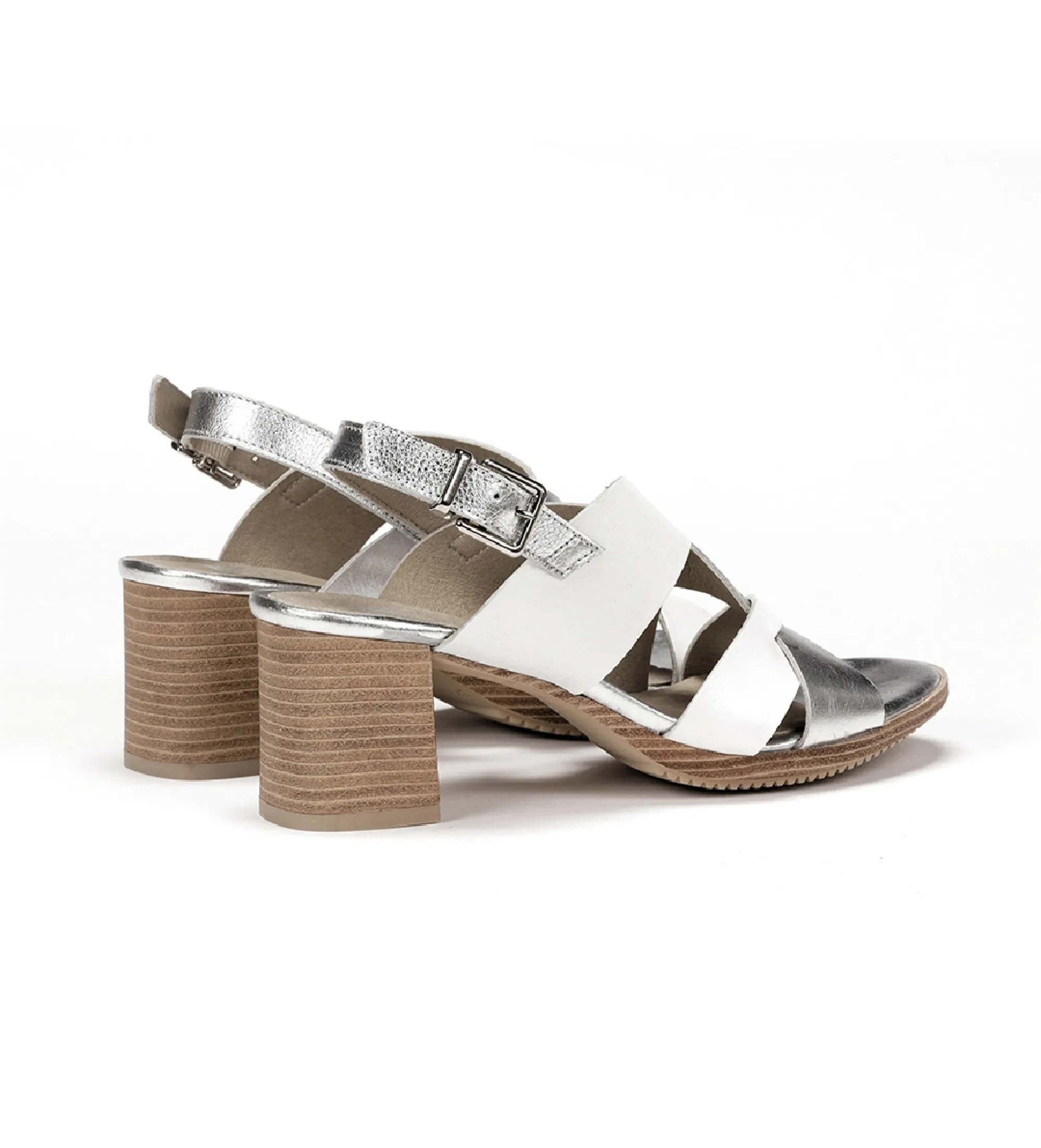 Sandalias de Piel Bora D8779 blanco