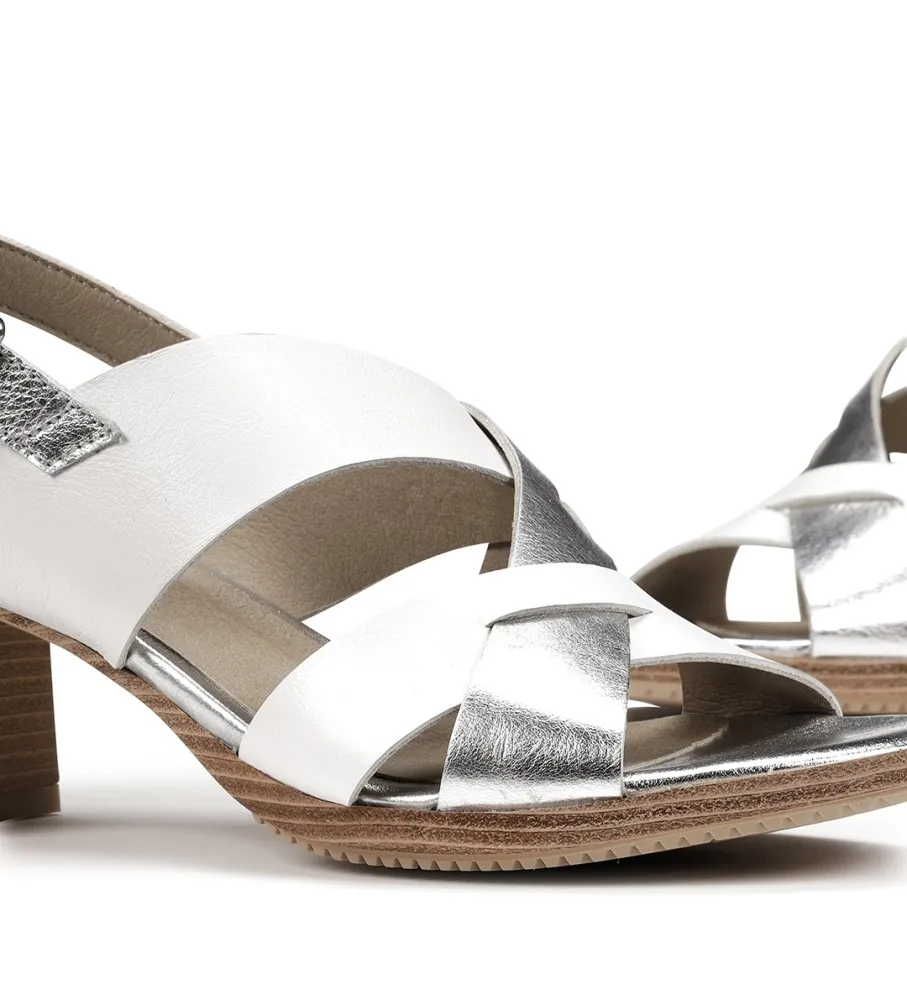 Sandalias de Piel Bora D8779 blanco