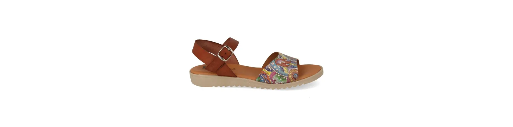 SANDALIAS PLANAS MUJER MOD. MICA CUERO