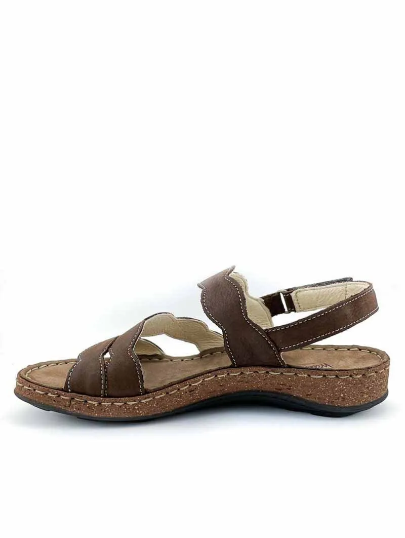 SANDALIAS PLANAS WALK & FLY 386143850 MARRóN CHOCOLATE