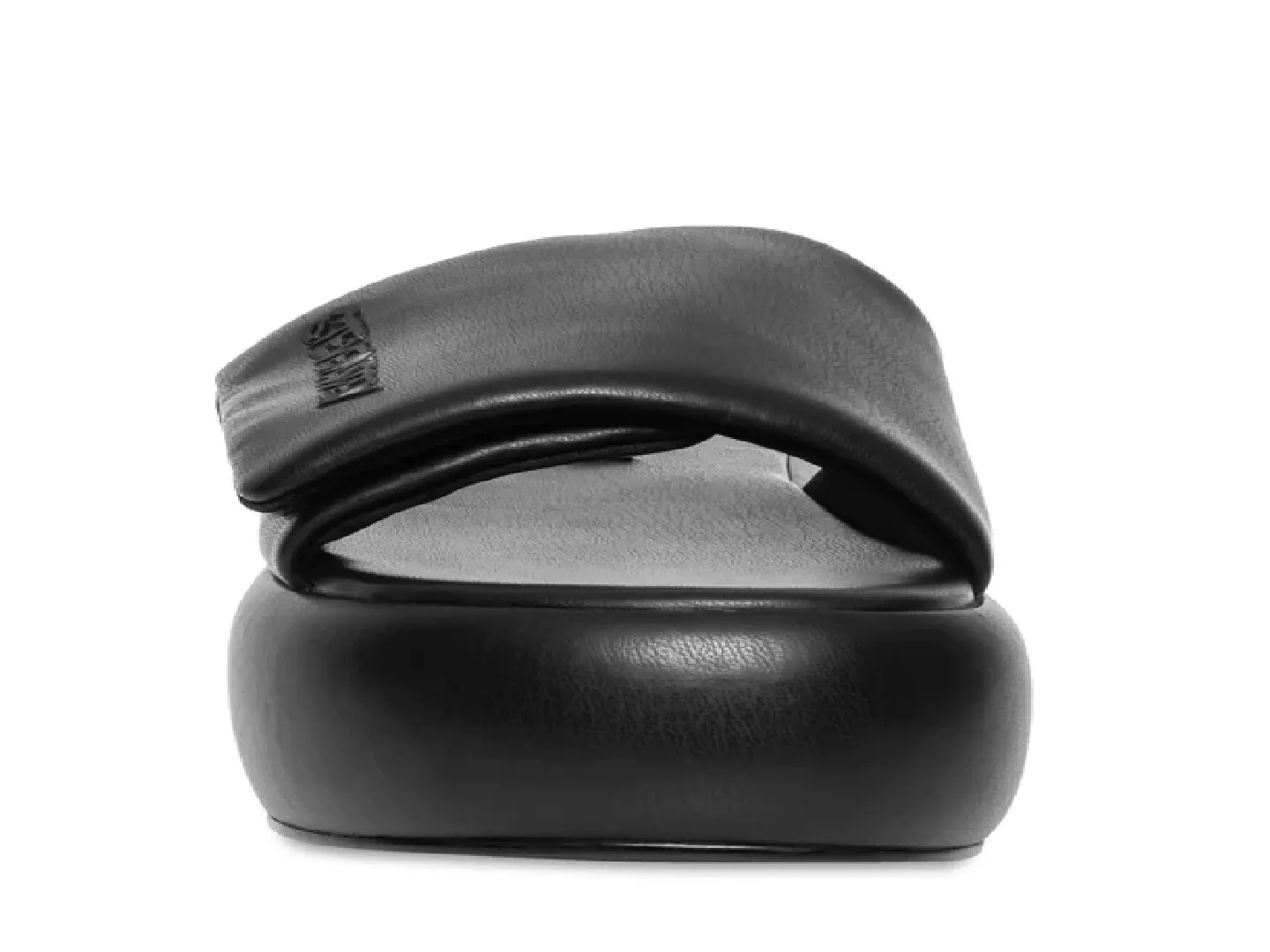 Sandalias Steve Madden Swoosh Negro Para Mujer