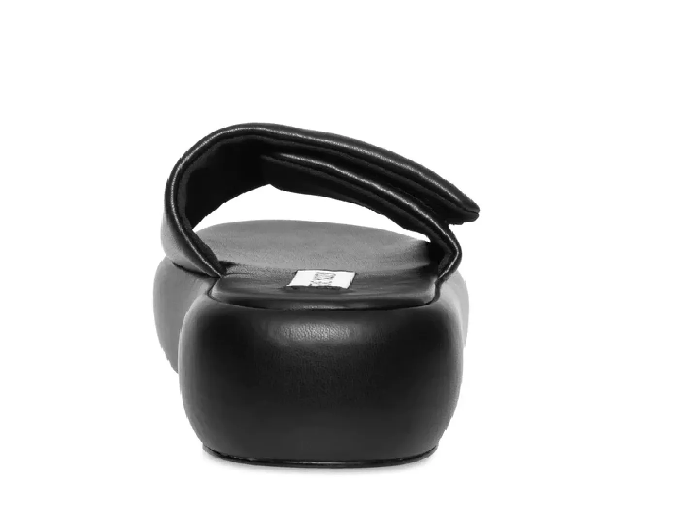 Sandalias Steve Madden Swoosh Negro Para Mujer