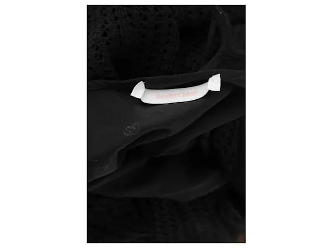 See by Chloé Vestido negro 